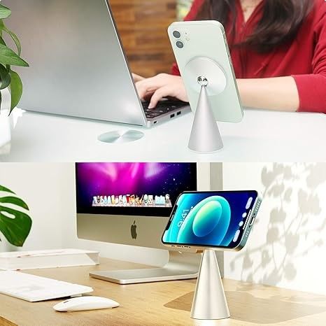 Магнитная стойка для телефонов совместима с iPhone 13 и iPhone 12, Mini, Pro и Pro Max, регулируемый алюминиевый держатель