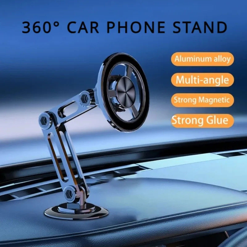 360° Поворачивать Сильный магнитный автотелефонный держатель для Magsafe складной телефонный подставник Вентиляционный магнит Монтаж GPS Поддержка для телефона 14 13